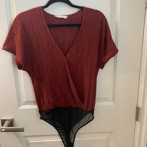 Lush red bodysuit